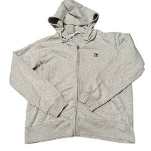 TOMMY HILFIGER Men's Full Zip Hooded Sweatshirt Size In Gray